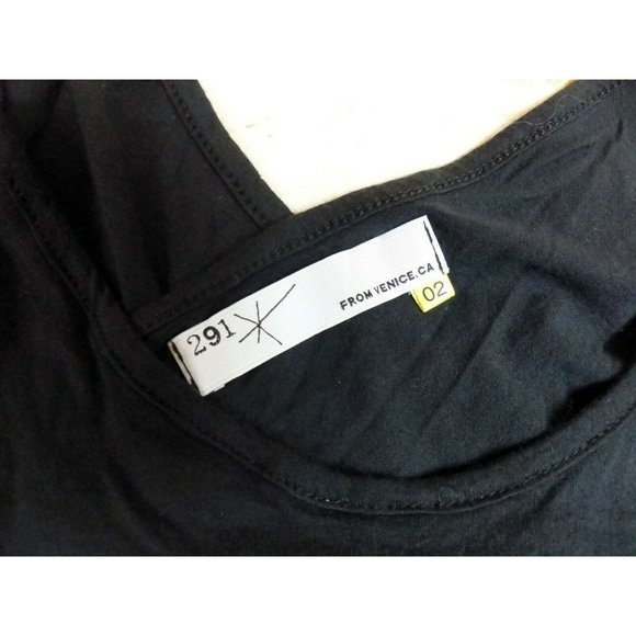 291 Venice Womens Black Restless Hearts Cross back Tank Crosses Size 2 Goth Rock - Picture 4 of 12